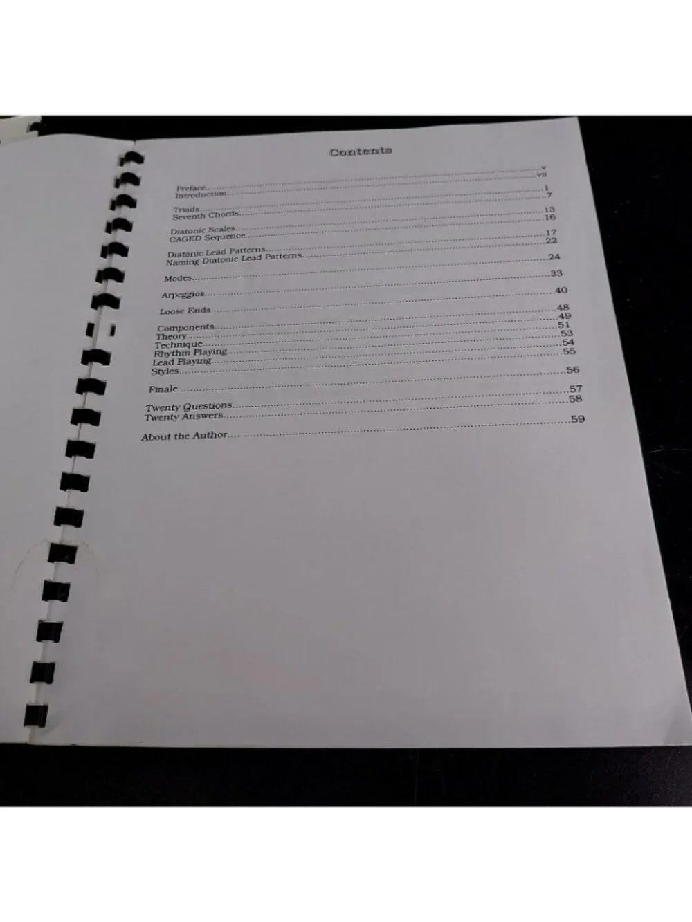 Vintage Fretboard Logic Vol 1 & 2 Guitar Theory Workbooks Bill Edwards Spiral